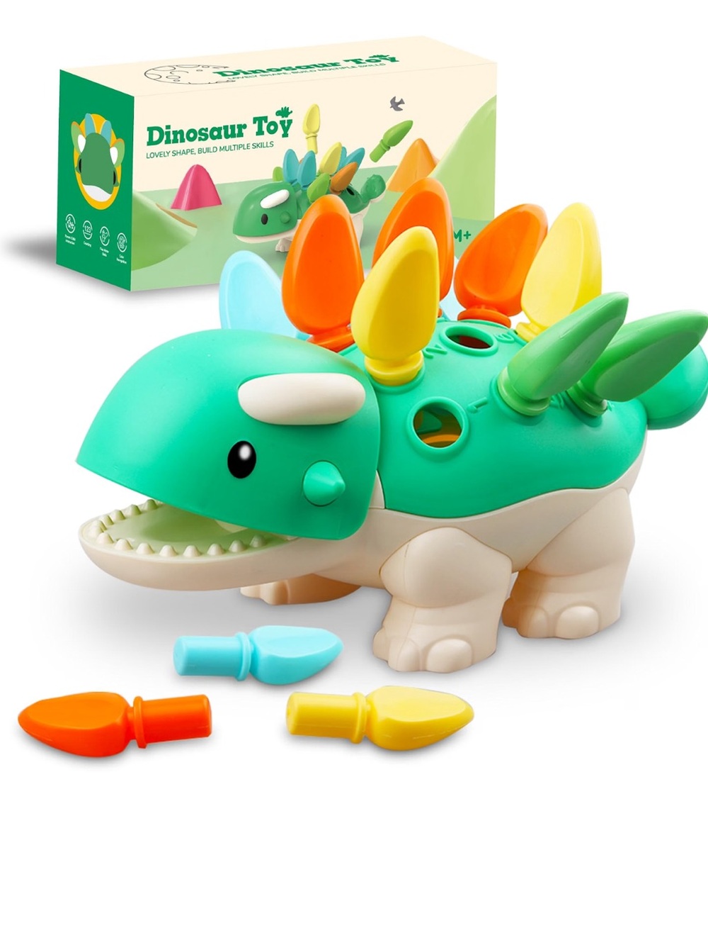Dinosaur Shape-Sorting Montessori Toy